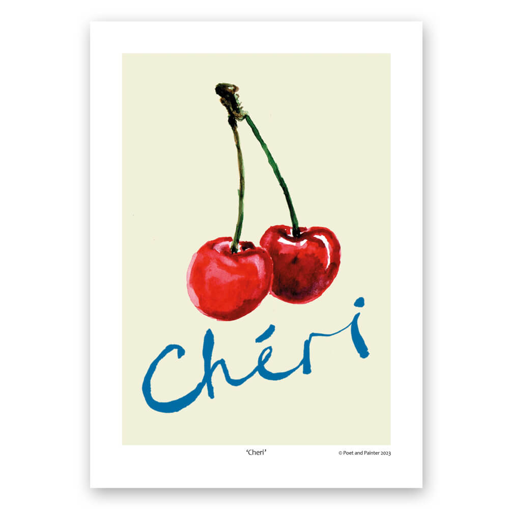 Poet and Painter 'Cheri' Art Print A4